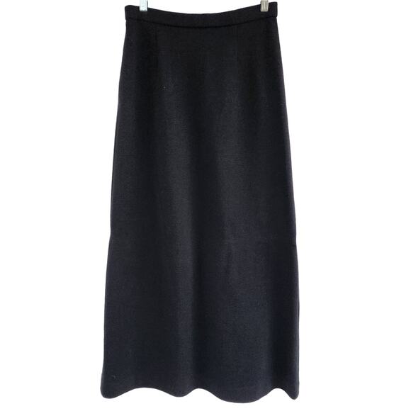 70s Beaded Wool Maxi Skirt | British Hong Kong Vintage size 14 - Picture 13 of 13